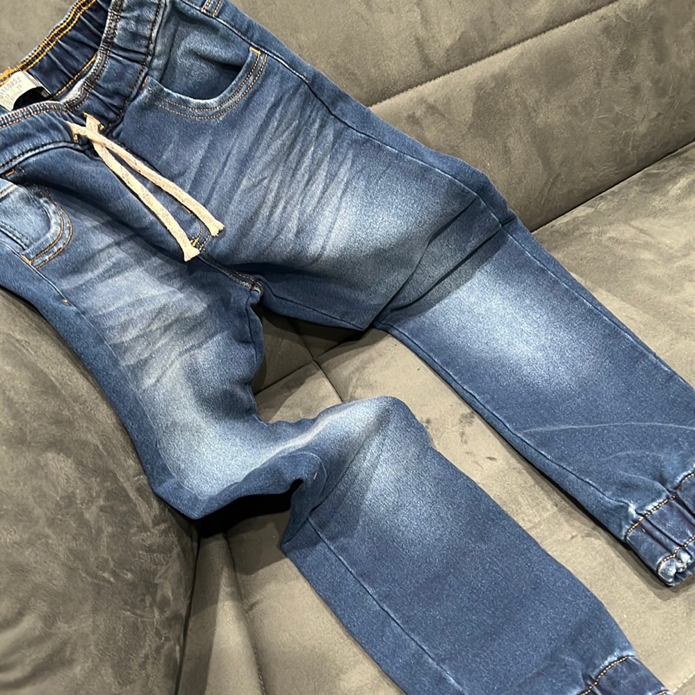 Denim joggers